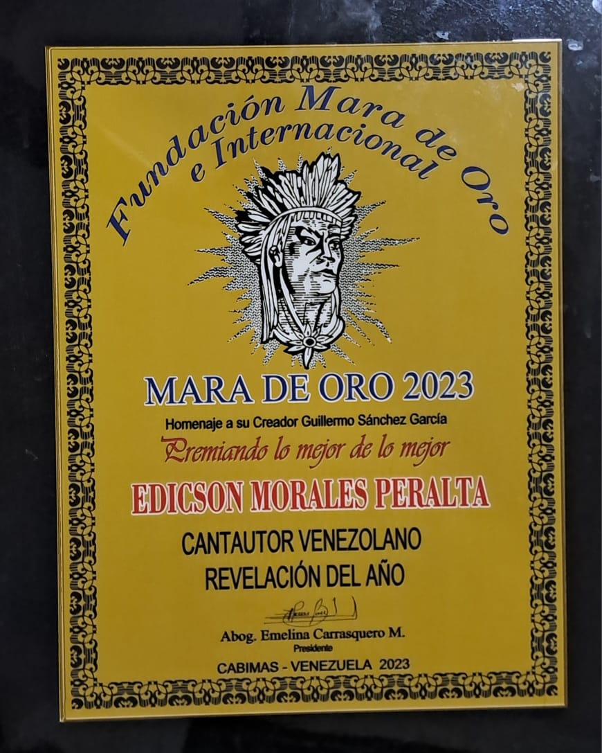 Placa Mara de Oro 2023
